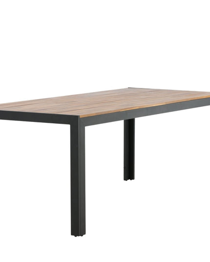 Bois ruokapöytä 205*90cm - mustat jalat / akaasia - KalusteDuo_Huonekaluliike_Ruokapöytä ulkokäyttöön
