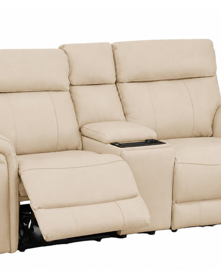 Braxon 2‑istuttava mekanismisohva – beige aito nahka - #KalusteDuo_#Huonekaluliike_2-istuttava sohva