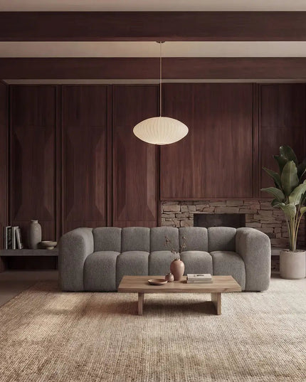 Duffy 3‑istuttava sohva - beige, valkoinen, harmaa teddy kangas - KalusteDuo_Huonekaluliike_3 istuttava sohva