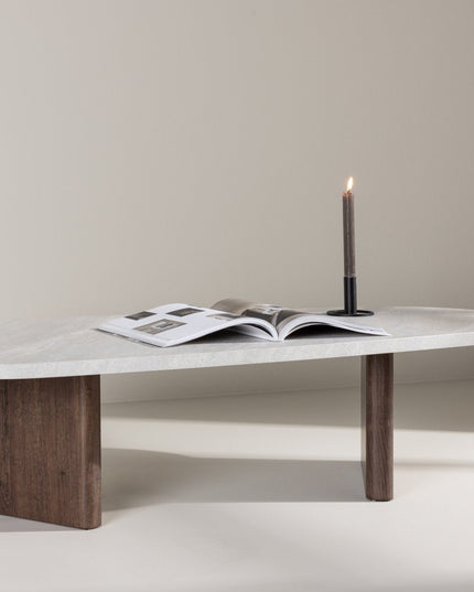 Grönvik sohvapöytä 130x65 cm - mokka / betoninvärinen - KalusteDuo_Huonekaluliike_Pöytä