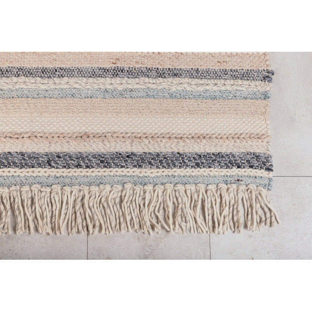 Gudha villamatto - 200*300 - beige / sininen - KalusteDuo_Huonekaluliike_Matto