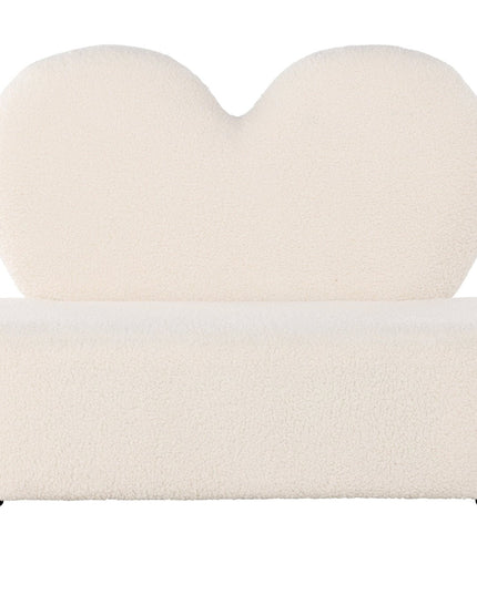 Lasten kukkasohva - beige / teddy FSC 100% - KalusteDuo_Huonekaluliike_Lastenkaluste