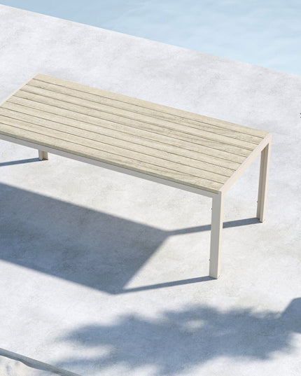 Mirko ruokapöytä 205x90x74 - beige / beige - KalusteDuo_Huonekaluliike_Ruokapöytä ulkokäyttöön