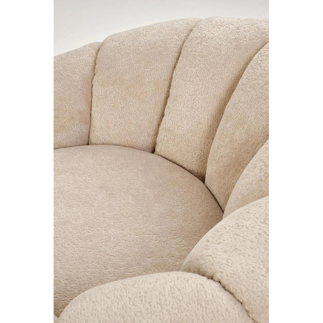 Round lepotuoli beige - KalusteDuo_Huonekaluliike_Lepotuoli