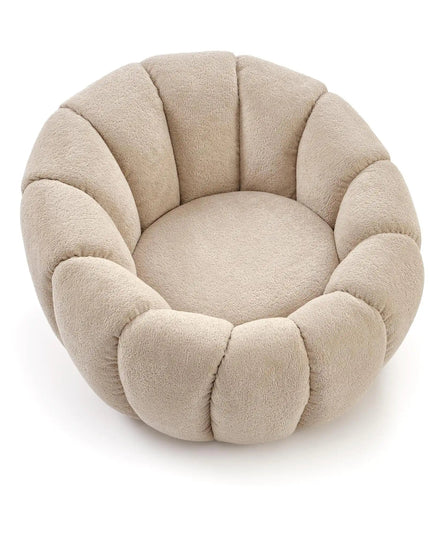 Round lepotuoli beige - KalusteDuo_Huonekaluliike_Lepotuoli