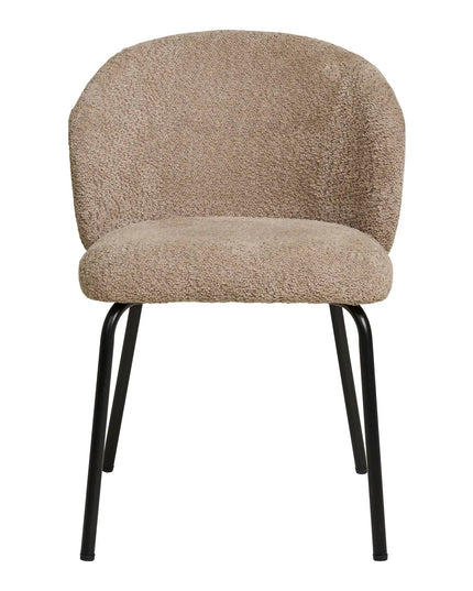 Safira — ruokapöydän tuoli, beige bouclé (House Nordic) - KalusteDuo_Huonekaluliike_ruokapöydän tuoli