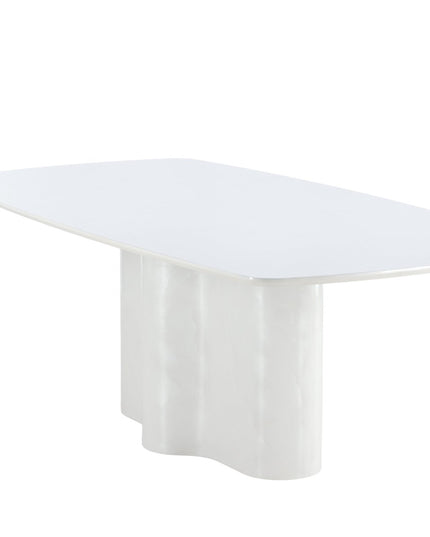 Väddö suorakaiteen muotoinen ruokapöytä 220x110x75 cm - MDF / valkoinen lakkamaalaus - KalusteDuo_Huonekaluliike_Ruokapöytä